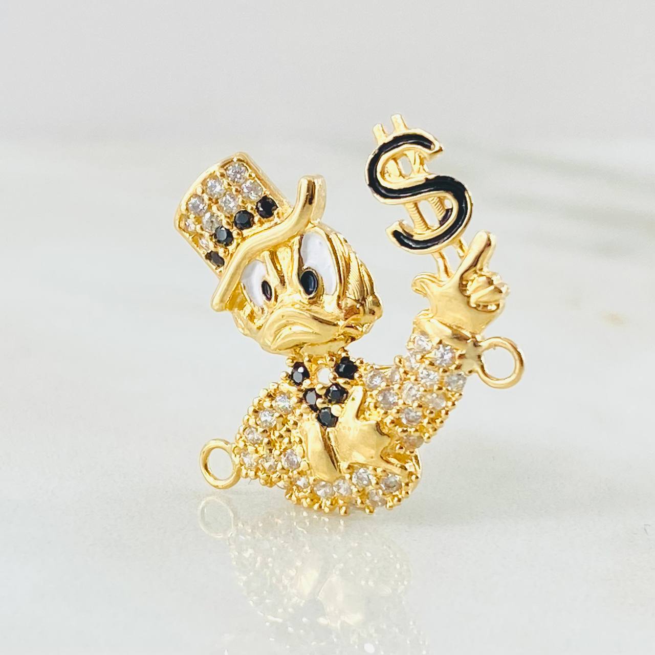 Duck Charm Inspired 4gr / 1 in / 18K Gold