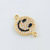 Charm Happy Face 1.55gr / 0.5in / 18K Gold