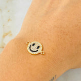 Charm Happy Face 1.55gr / 0.5in / 18K Gold