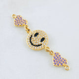 Charm Happy Face Heart 3gr / 1/2 in / 18K Gold