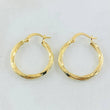 Hoop Earrings Mai 1.55gr / 1/2 in / 18K Gold