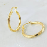 Hoop Earrings Mai 1.6gr / 2.3cm / Yellow Gold 18K *