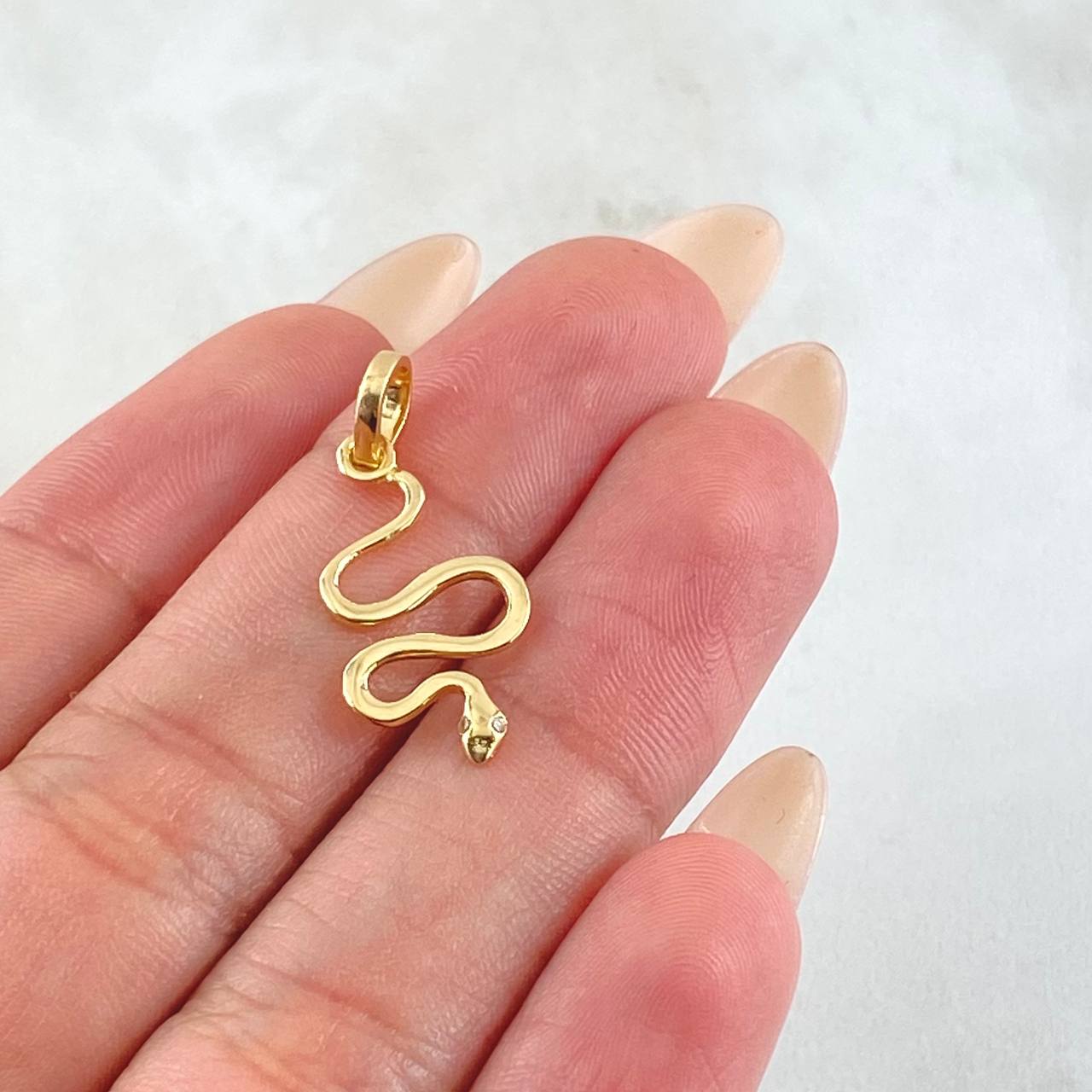 Dije Serpiente 1gr / 1 in / Oro Amarillo 18K ©