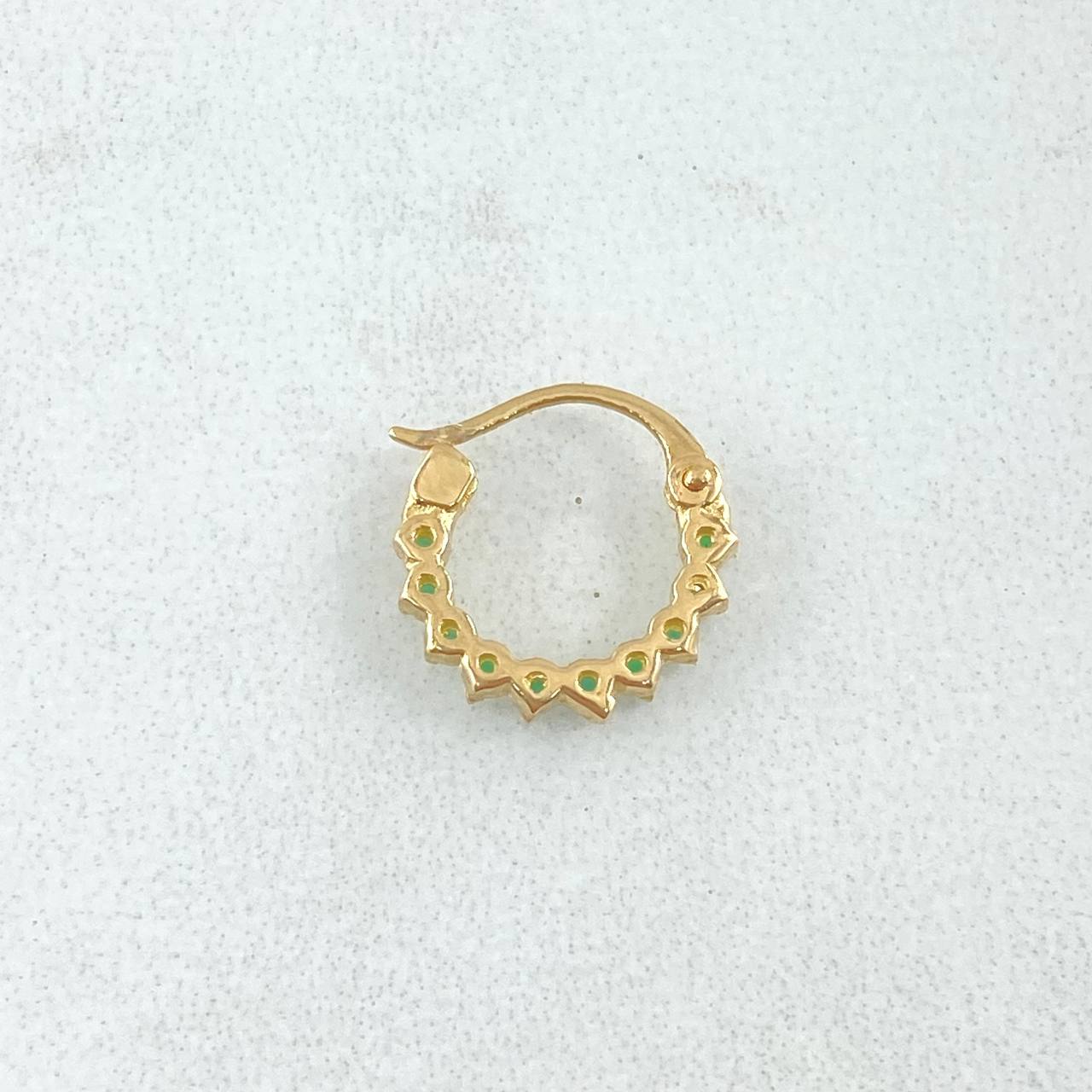 Piercing Candonga Tupida 0.55gr / 1cm / Nac.Esp.Oro 18K