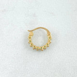 Piercing Candonga Tupida 0.55gr / 1cm / Nac.Esp.Oro 18K