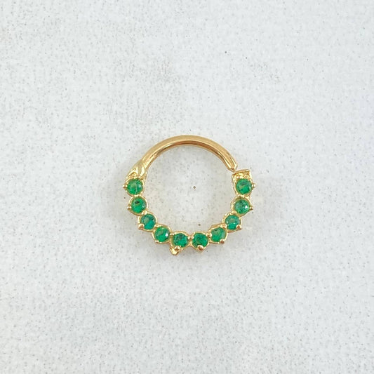 Piercing Aro Tupido 0.5gr / 1cm / Nac.Esp.Oro 18K