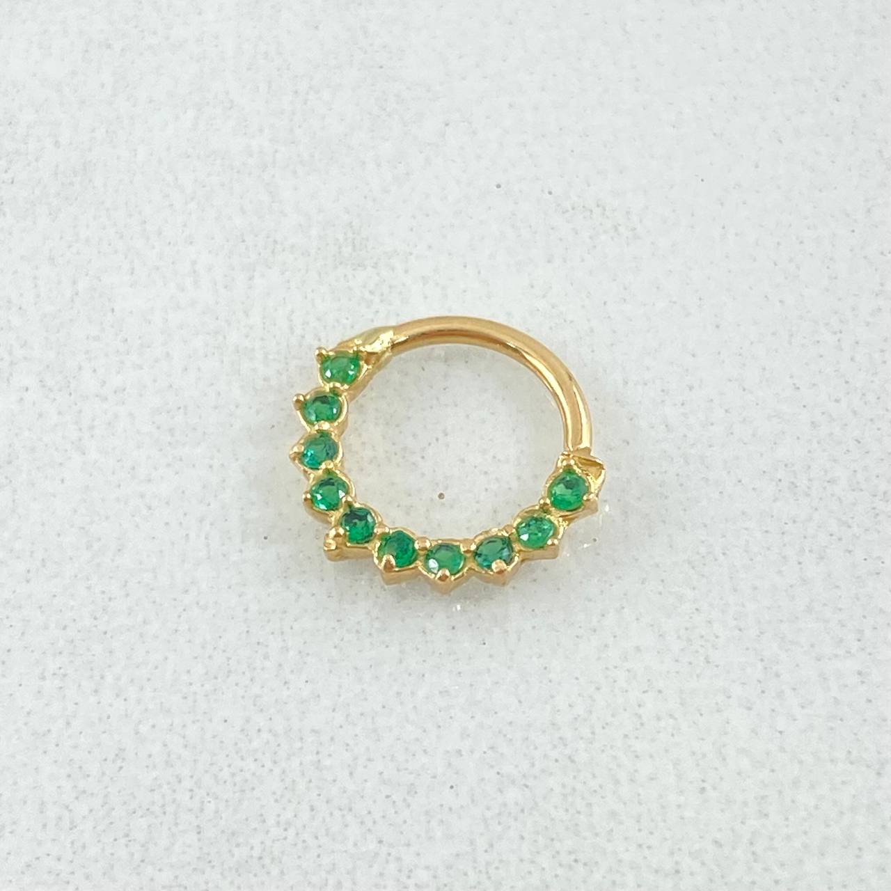 Dense Hoop Piercing 0.5gr / 1cm / Special Pearl 18K Gold