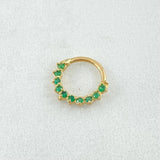 Dense Hoop Piercing 0.5gr / 1cm / Special Pearl 18K Gold