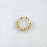 Dense Hoop Piercing 0.5gr / 1cm / Special Pearl 18K Gold