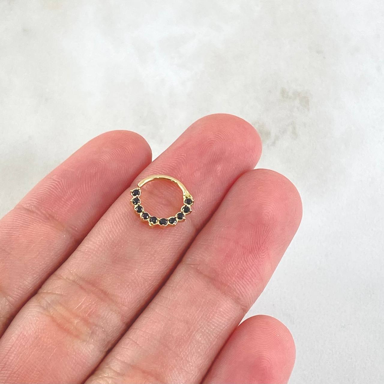 Piercing Aro Tupido 0.45gr / 1cm / Nac.Esp.Oro 18K
