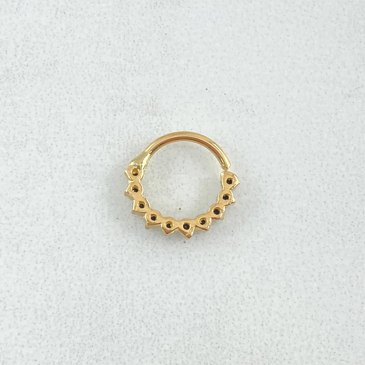 Piercing Aro Tupido 0.45gr / 1cm / Nac.Esp.Oro 18K