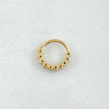 Piercing Aro Tupido 0.45gr / 1cm / Nac.Esp.Oro 18K