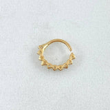 Piercing Aro Tupido 0.6gr / 1/2 in / Oro Amarillo 18K