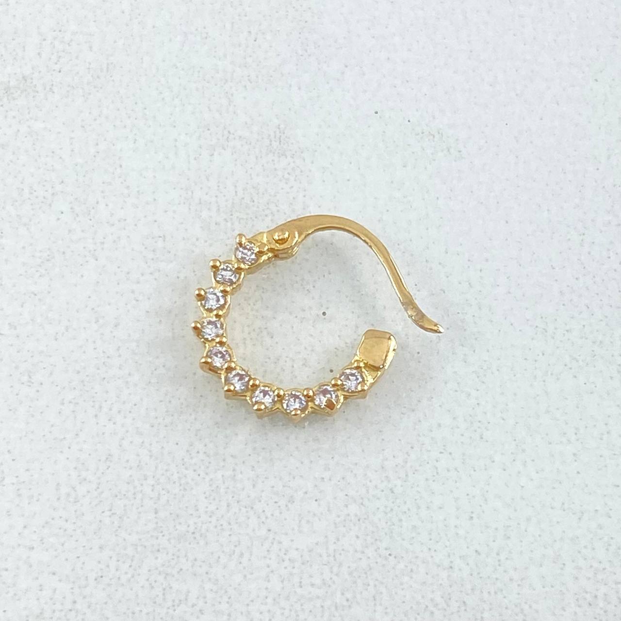 Piercing Candonga Tupida 0.55gr / 1cm / Nac.Esp.Oro 18K