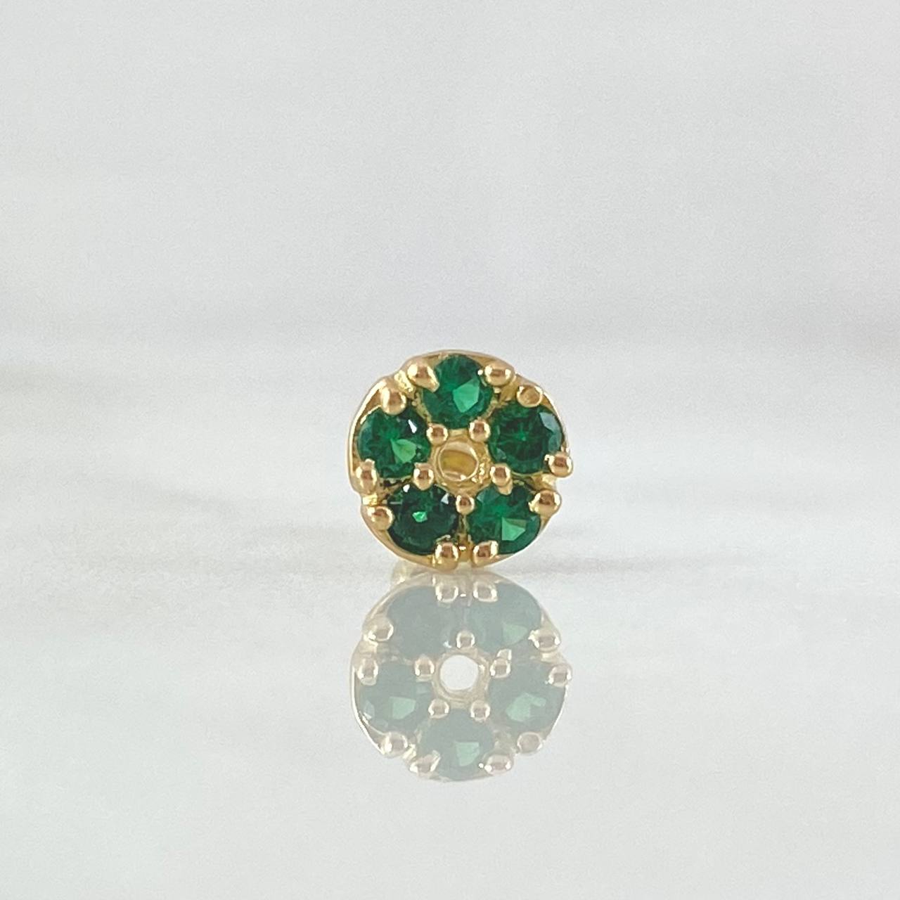 Flower Piercing 0.65gr / 1cm / Pearl Special 18K Gold ©
