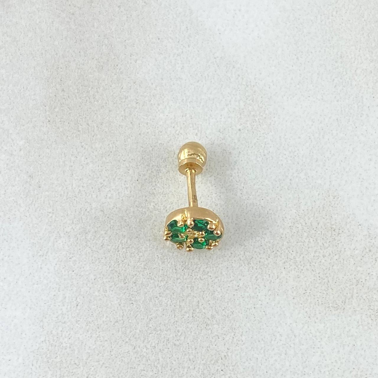 Flower Piercing 0.65gr / 1cm / Pearl Special 18K Gold ©