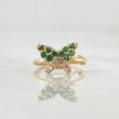 Butterfly Earcuff Piercing 0.6gr / 1.3cm (0.5in) / Special Pearl 18K Gold