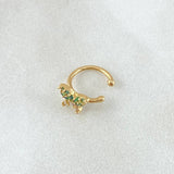 Butterfly Earcuff Piercing 0.6gr / 1.3cm (0.5in) / Special Pearl 18K Gold