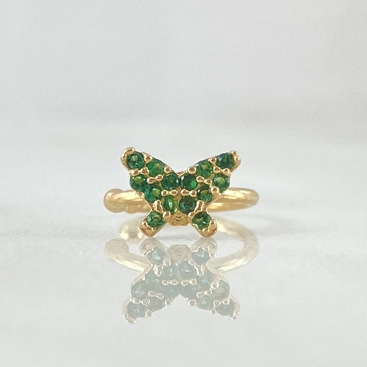 Butterfly Earcuff Piercing 0.6gr / 1.3cm (0.5in) / Special Pearl 18K Gold