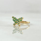 Butterfly Earcuff Piercing 0.6gr / 1.3cm (0.5in) / Special Pearl 18K Gold
