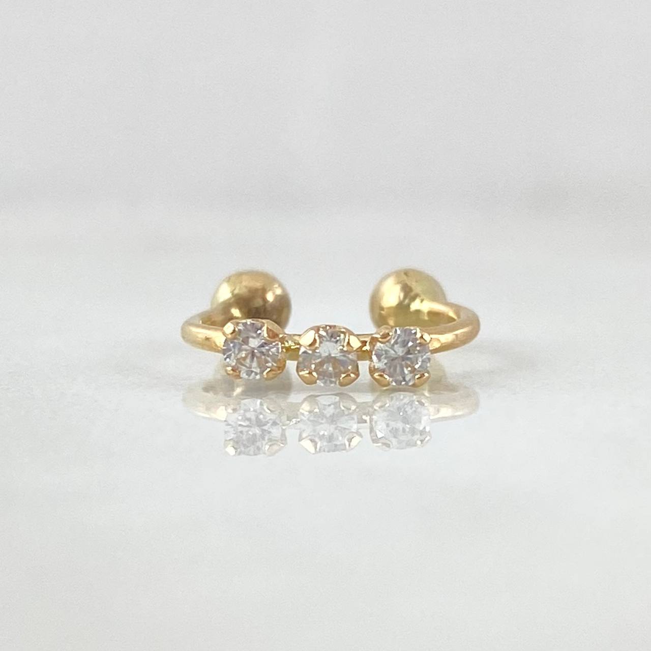 Earcuff Piercing Simulator 0.55gr / 1.4cm (0.6in) / Nac.Esp. 18K Gold