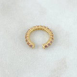 Piercing Earcuff Tupido 1gr / 1.4cm / Nac.Esp.Oro 18K