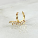Piercing Earcuff Linea Curva 1.25gr / 1.8cm / Nac.Esp.Oro 18K