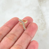 Piercing Earcuff Linea Curva 1.25gr / 1.8cm / Nac.Esp.Oro 18K