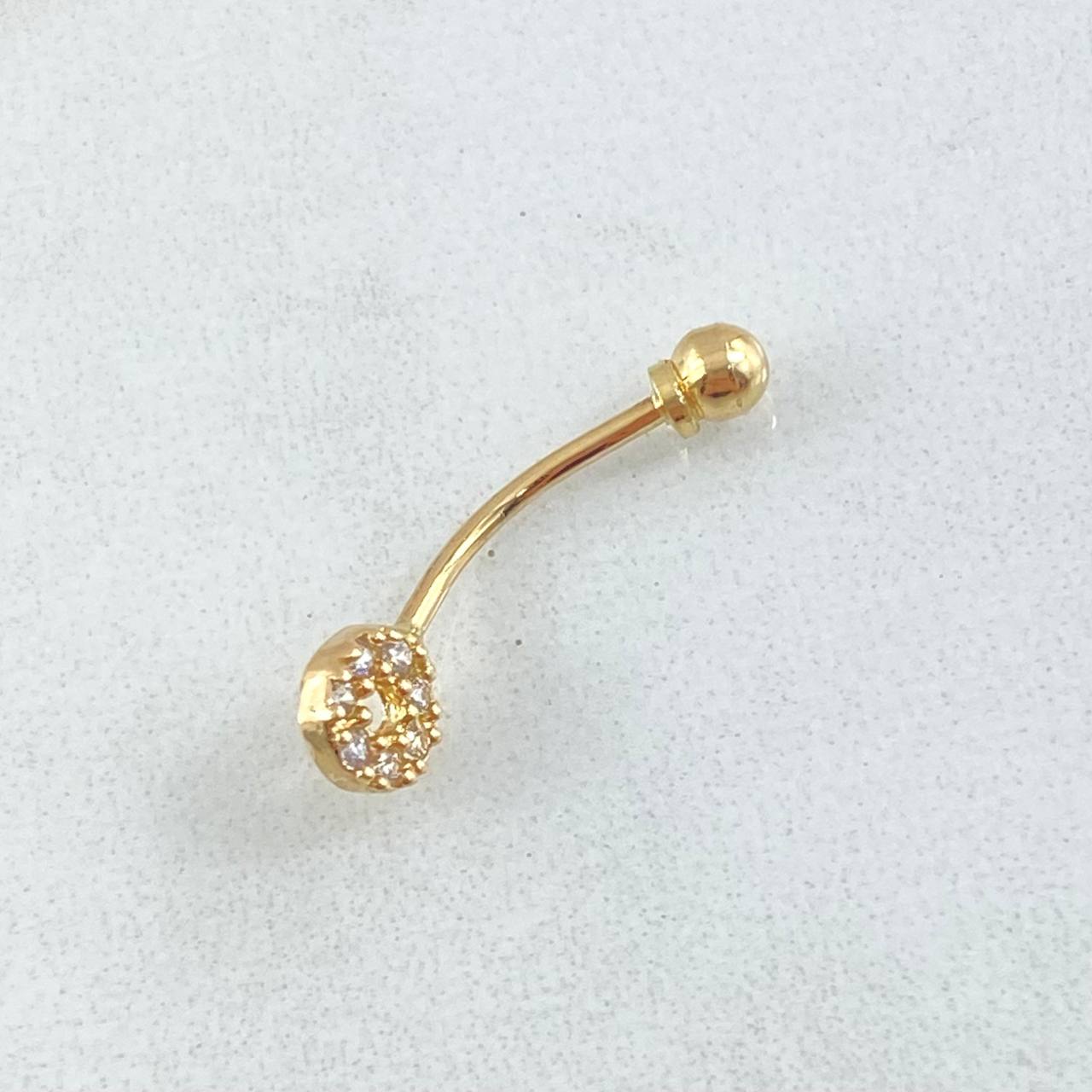Navel Circle Piercing 0.85gr / 3/4 in / 18K Yellow Gold *