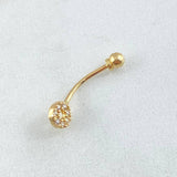 Navel Circle Piercing 0.85gr / 3/4 in / 18K Yellow Gold *