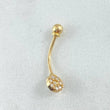 Navel Circle Piercing 0.85gr / 3/4 in / 18K Yellow Gold *