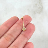 Navel Circle Piercing 0.85gr / 3/4 in / 18K Yellow Gold *