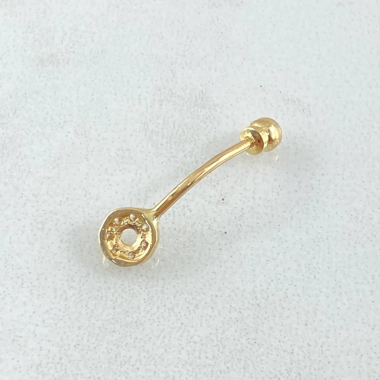 Navel Circle Piercing 0.85gr / 3/4 in / 18K Yellow Gold *