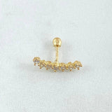 Arch Piercing 0.8gr / 1.6cm (0.6in) / Special Pearl 18K Gold