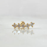 Arch Piercing 0.65gr / 1.2cm (0.5in) / Special Pearl 18K Gold