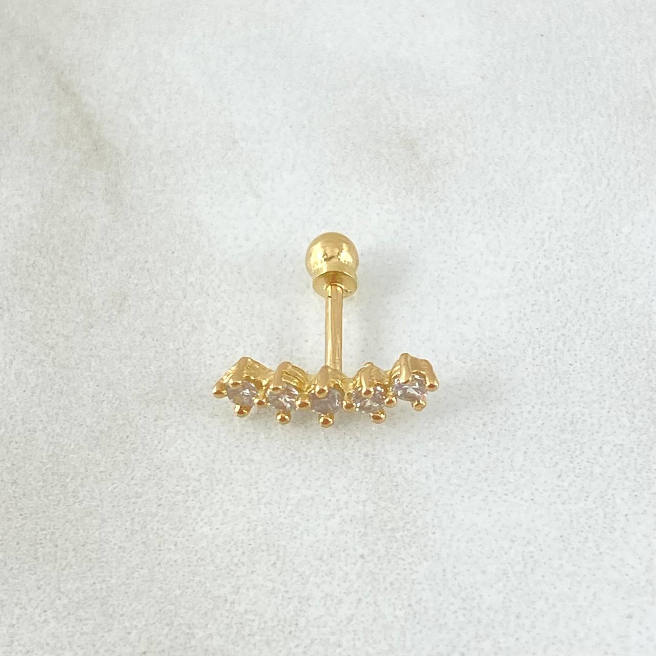 Arch Piercing 0.65gr / 1.2cm (0.5in) / Special Pearl 18K Gold