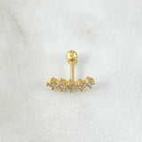 Arch Piercing 0.65gr / 1.2cm (0.5in) / Special Pearl 18K Gold