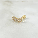 Arch Piercing 0.65gr / 1.2cm (0.5in) / Special Pearl 18K Gold