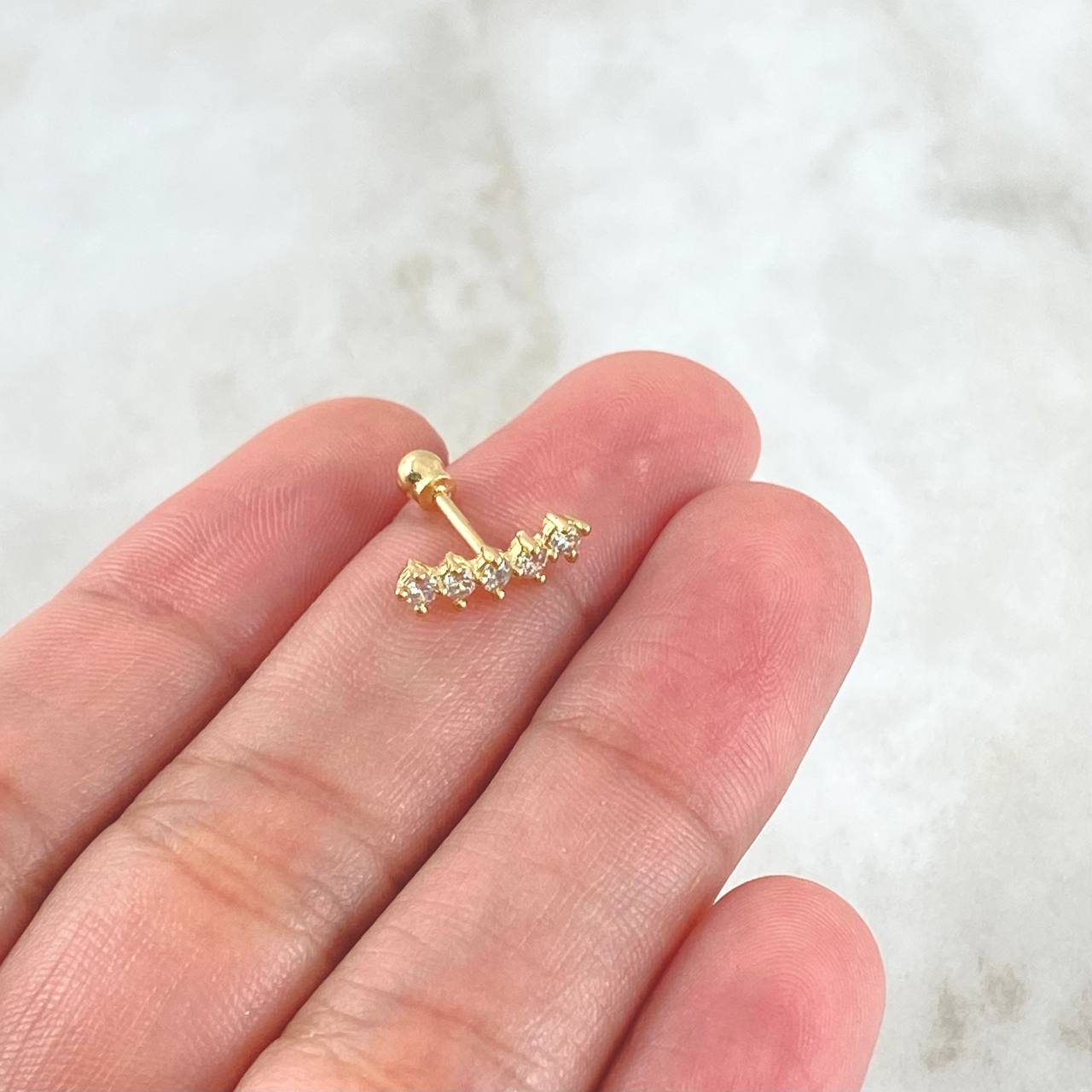 Piercing Arch 0.65gr / 1.2cm (0.47in) / Nac.Esp. 18K Gold *