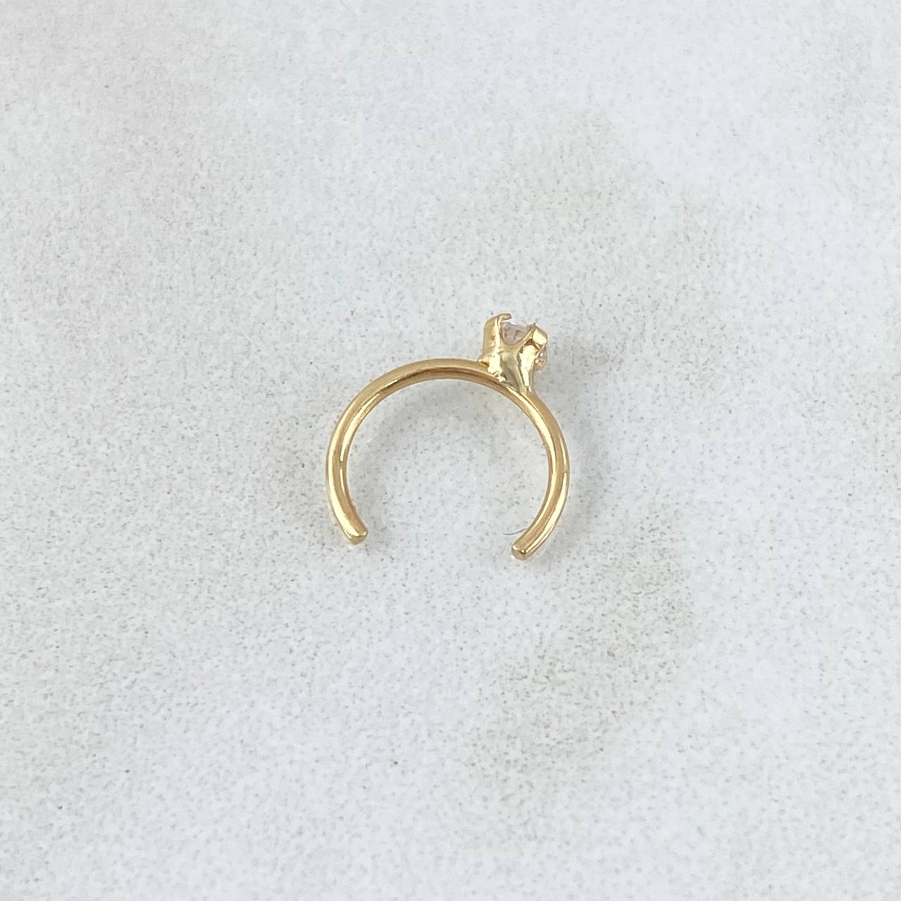 Earcuff Piercing Simulator 0.25gr / Special Birthstone 18K Gold