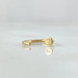Earcuff Piercing Simulator 0.3gr / 1cm / Nat.Sp. 18K Gold ©