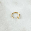 Earcuff Piercing Simulator 0.3gr / 1cm / Nat.Sp. 18K Gold ©