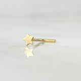 Star Spark Piercing 0.1gr / Special Birthstone 18K Gold