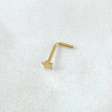Star Spark Piercing 0.15gr / Special Birthstone 18K Gold