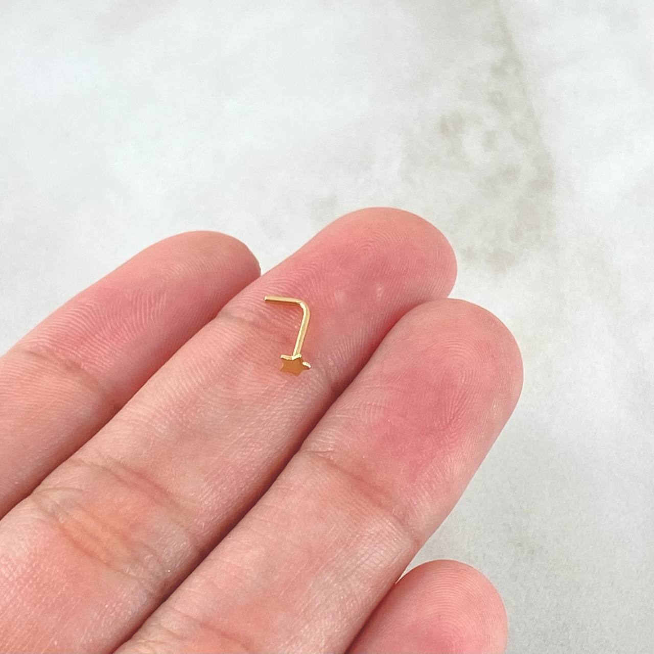 Star Spark Piercing 0.15gr / Special Birthstone 18K Gold