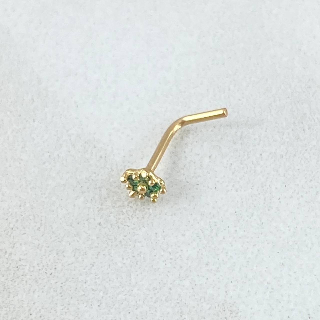Piercing Chispa Flor 0.15gr / Nac.Esp.Oro 18K *