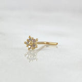 Piercing Chispa Flor 0.15gr / Nac.Esp.Oro 18K