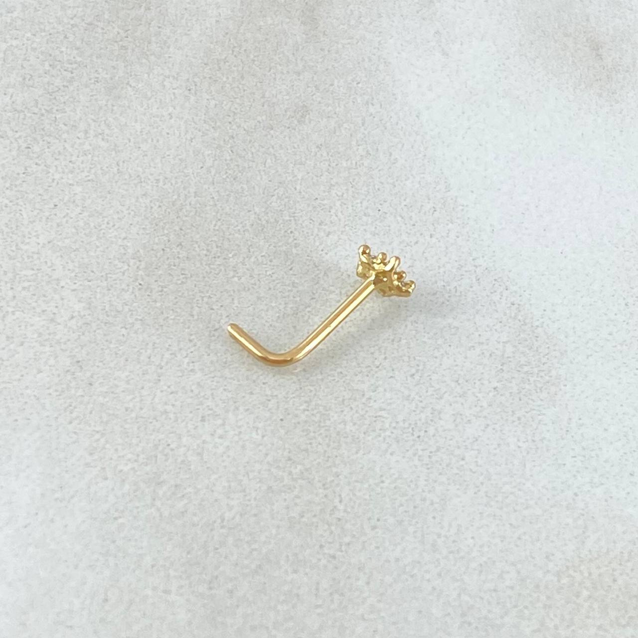 Piercing Chispa Flor 0.15gr / Nac.Esp.Oro 18K
