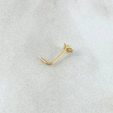Piercing Chispa Flor 0.15gr / Nac.Esp.Oro 18K
