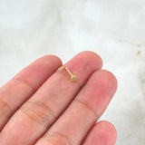 Piercing Chispa Flor 0.15gr / Nac.Esp.Oro 18K